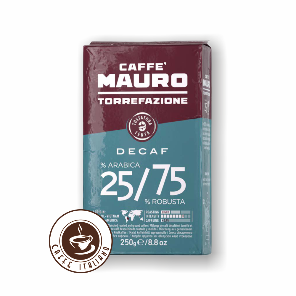 Mauro Bezkofeínová mletá káva 250g – Obrázok 2