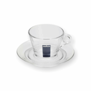 Lavazza sklená šálka na grande cappuccino s podšálkou 160ml