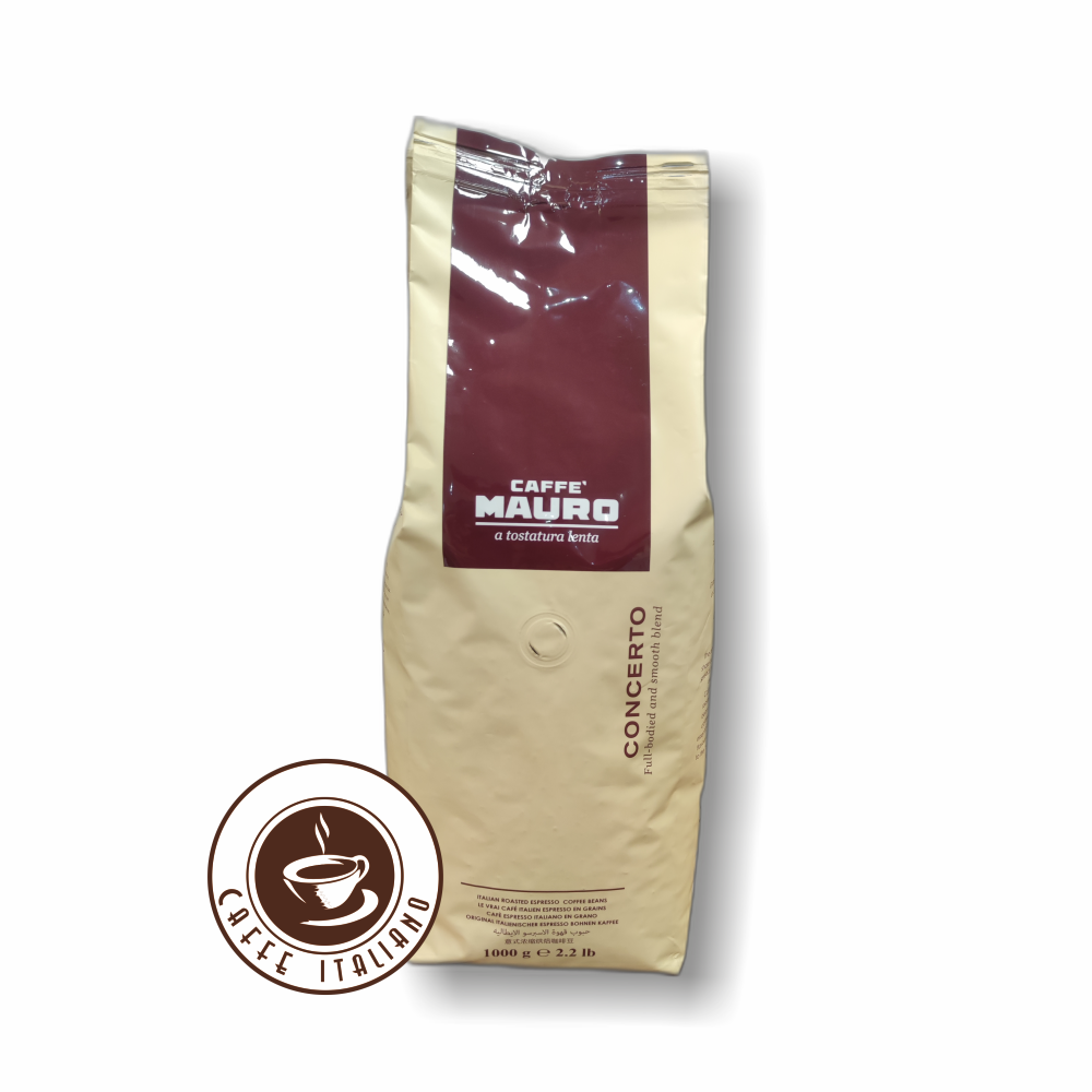 Mauro caffe Concerto zrnková káva 1kg – Obrázok 2