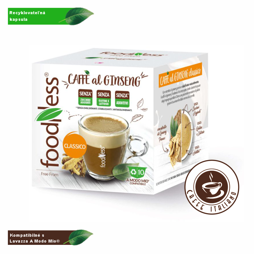 Ženšen káva CLASSIC Lavazza® A Modo Mio® 10 kapsúl/7g – Obrázok 2
