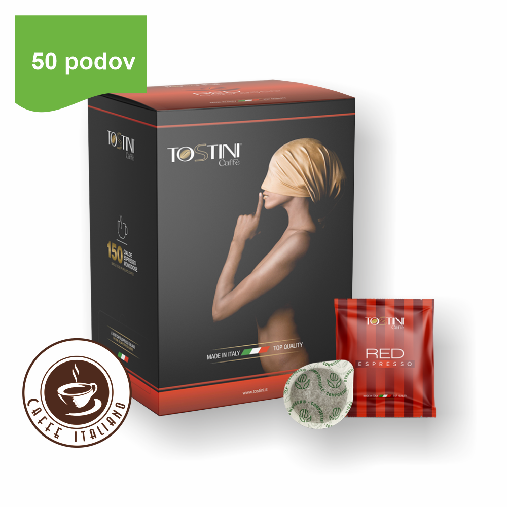 Tostini kávové pody RED 50ks – Obrázok 2